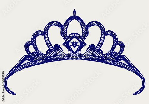 Crown. Doodle style