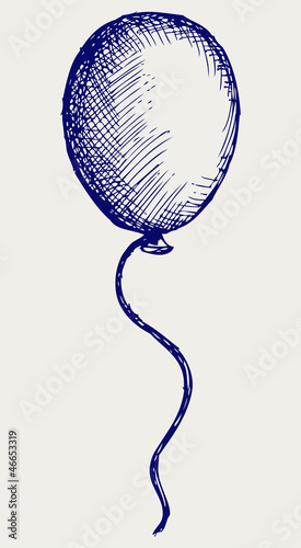 Illustration balloon. Doodle style