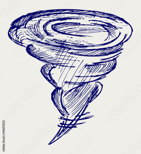 Tornado. Doodle style