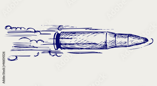 Bullet. Doodle style