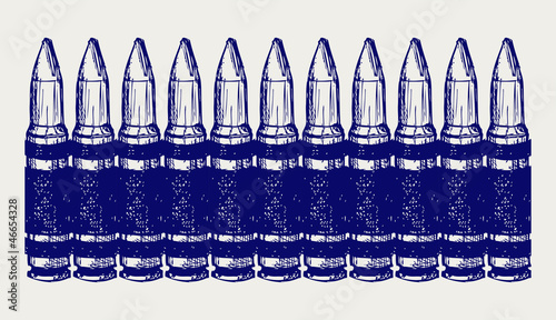 Bullet. Doodle style