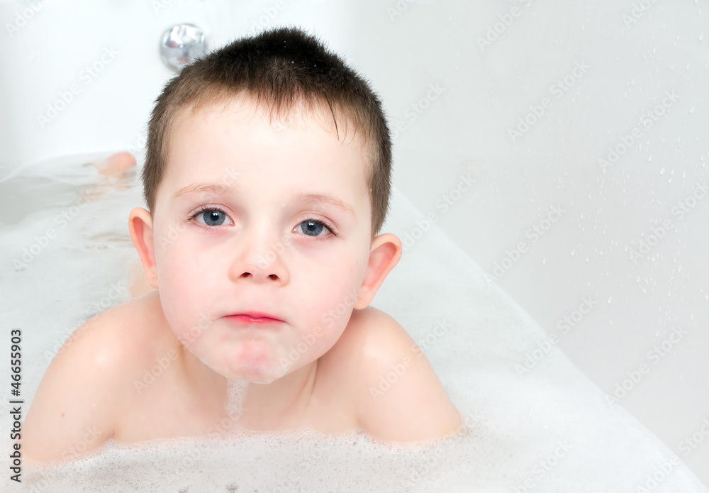 Little boy in the bath tub Little boy in the bath tub
