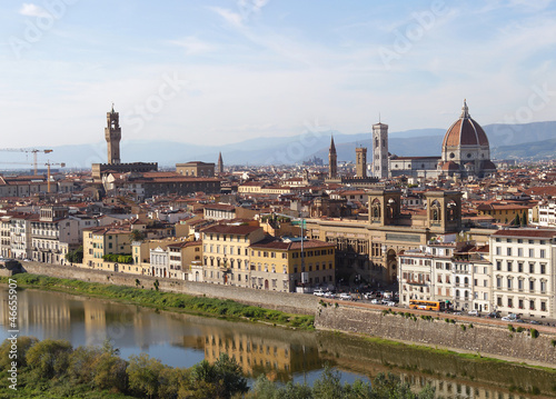 Florence and river Arno © ilonal