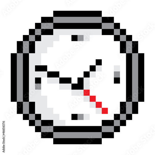 old school pixel clock