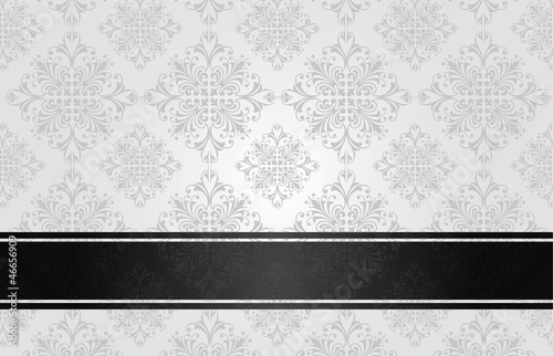 Luxury floral black book cover