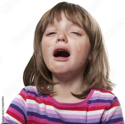 Valokuva crying little girl