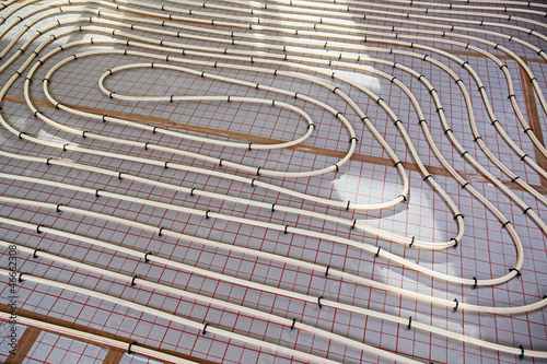 installing the floor heating