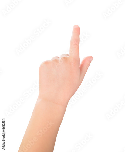Touch screen child gesture