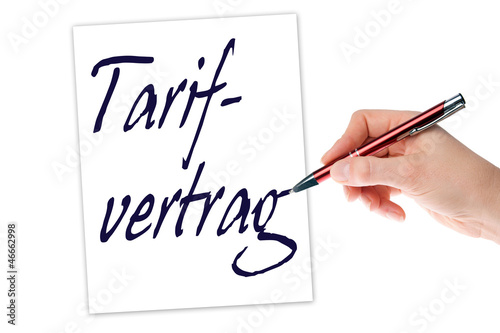 Tarifvertrag photo