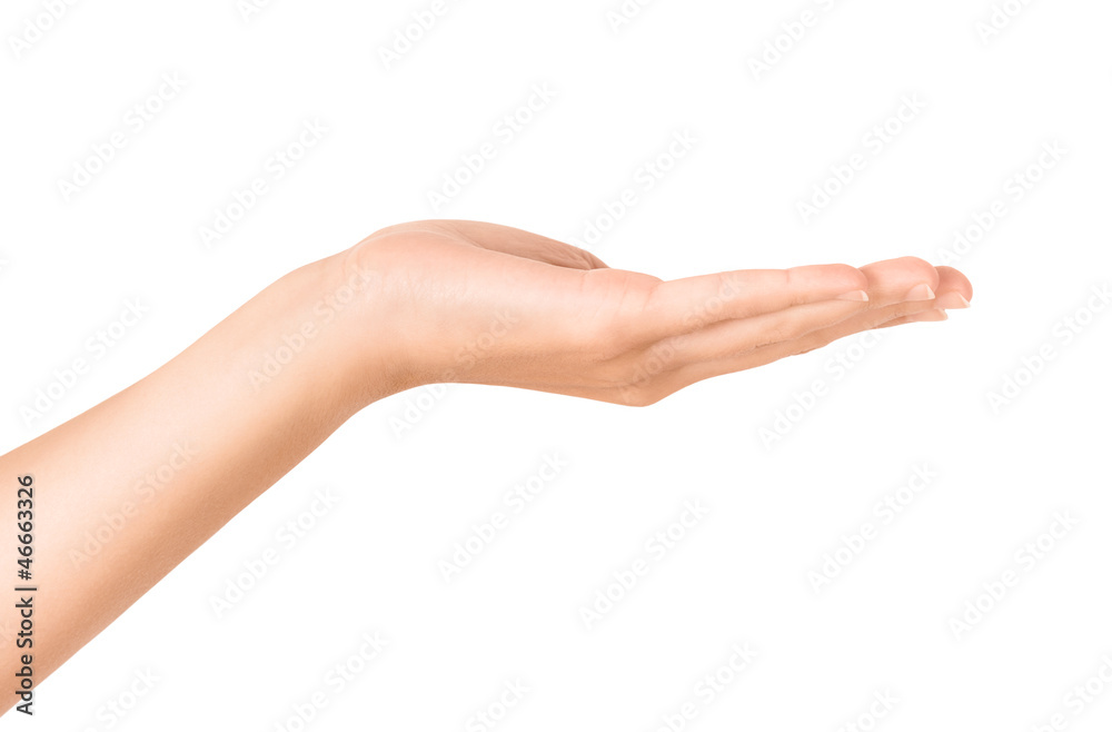 Open hand gesture