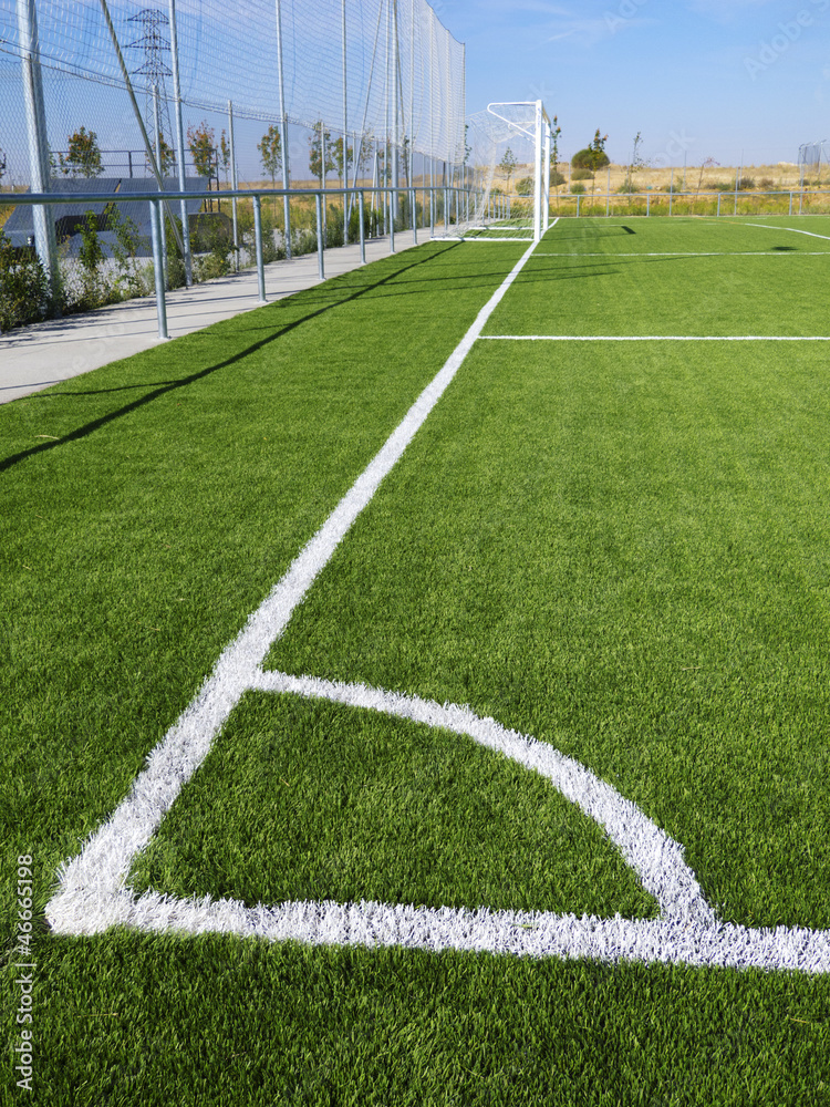 Naklejka premium Soccer Corner Marking