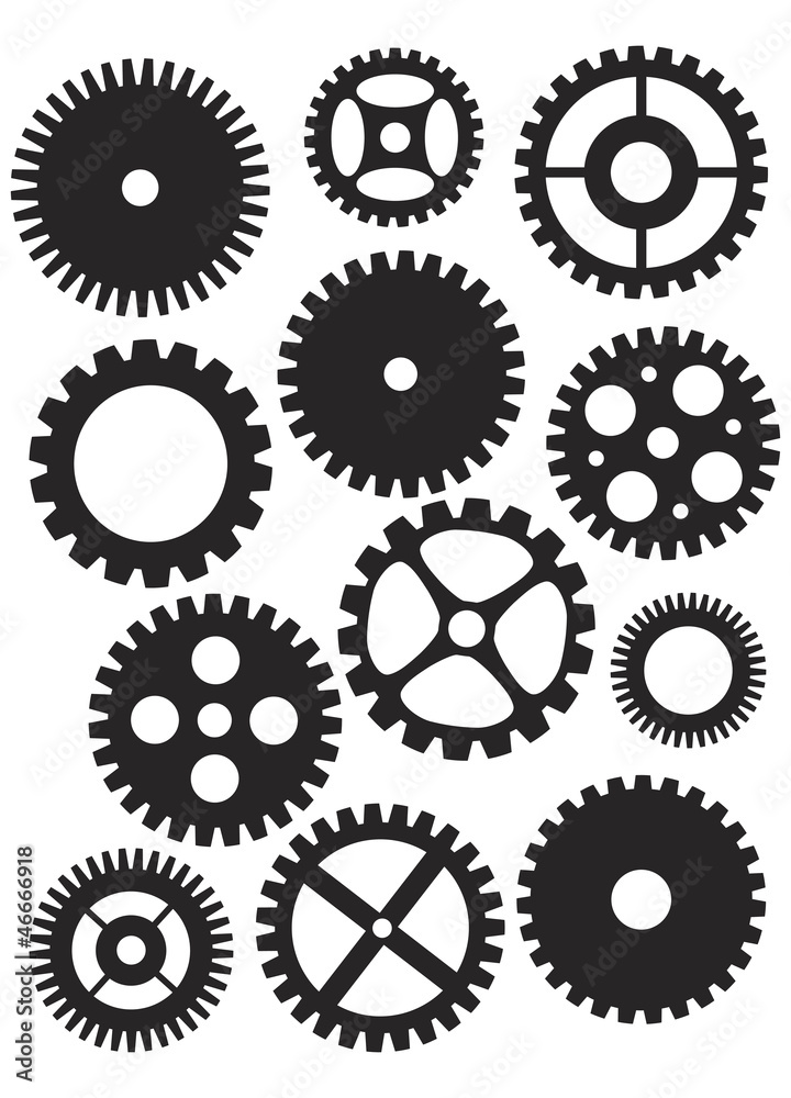 Mechanical Gears Illustration