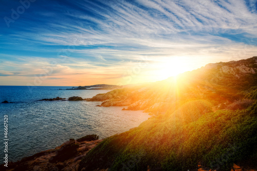 Sonnenuntergang in Chia - Sardegna
