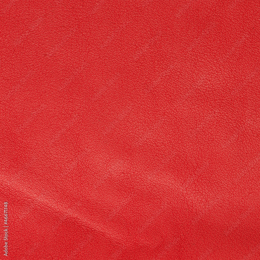 Fototapeta premium Red leather texture closeup