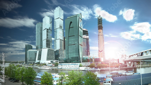 Canvas Print Moscow City