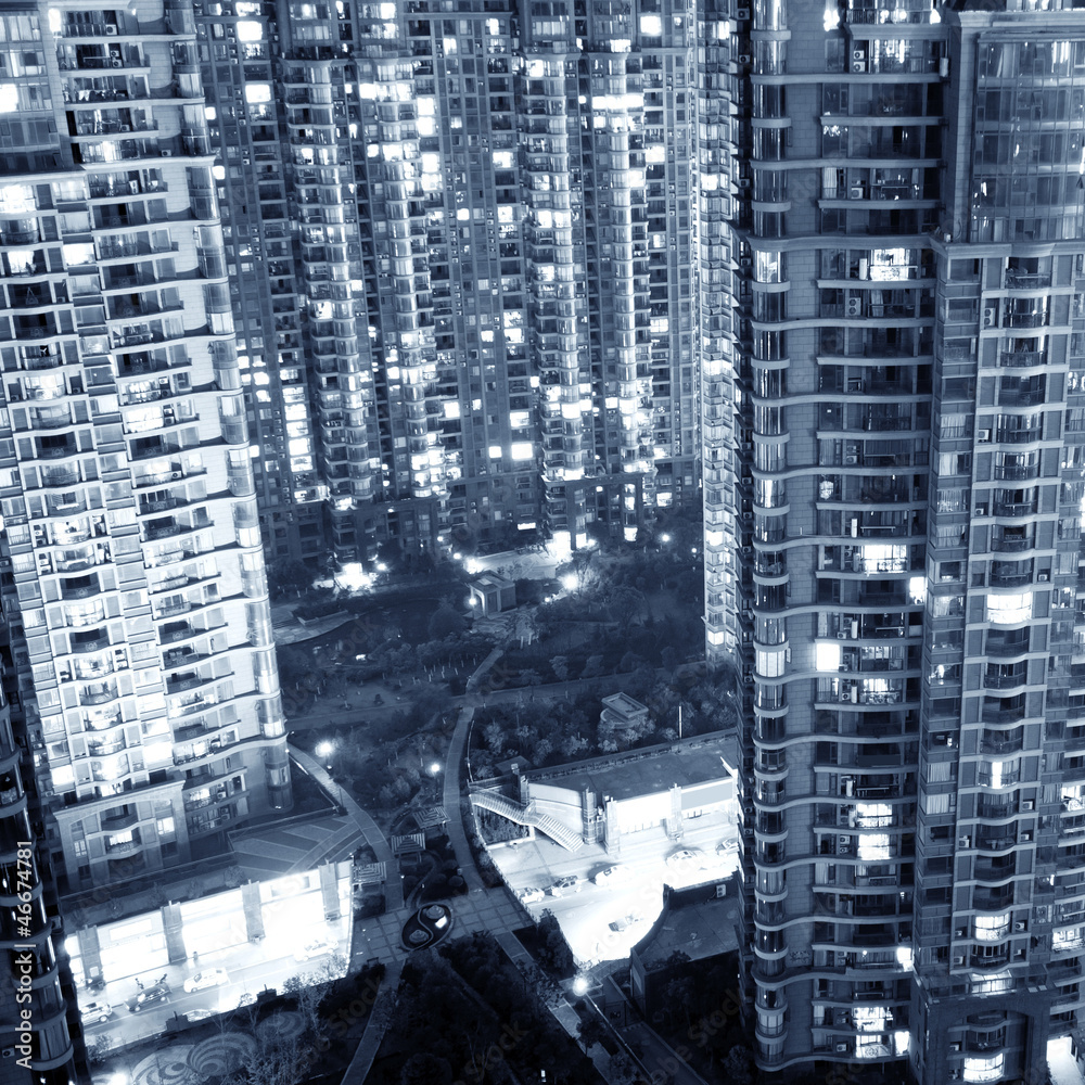 Naklejka premium Residential Night