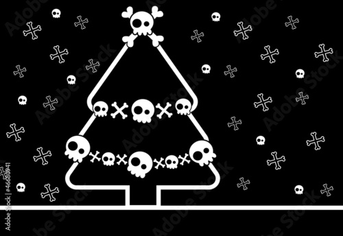 Christmas Skull Tree