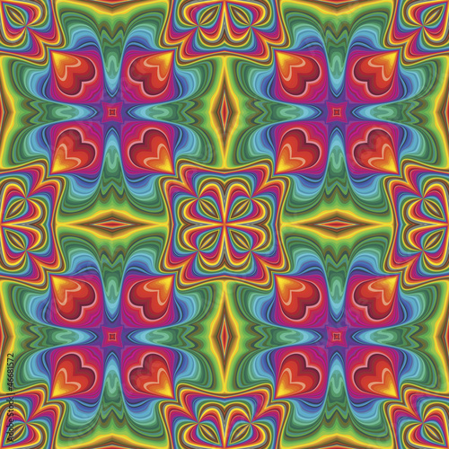 Pop art vector pattern in funky disco style