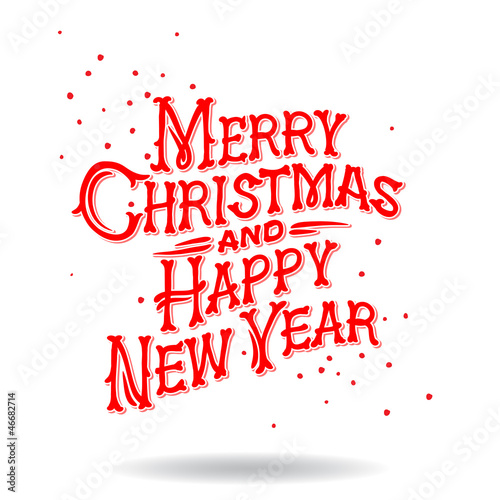Merry Christmas Greeting Card, vector Eps 8 illustration