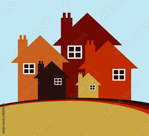House or real estate illustration.
