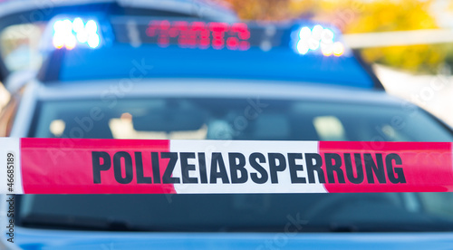 polizeiliche absperrung