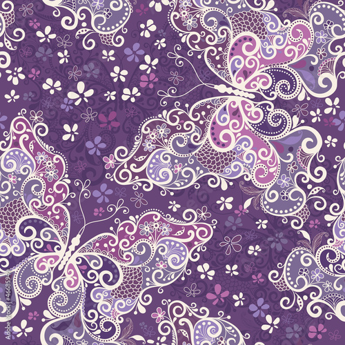 Seamless violet motley pattern