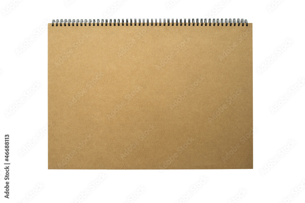notebook on white background notebook on white background