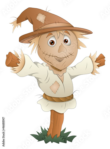 Scarecrow - Cartoon Character - Vector Illustration