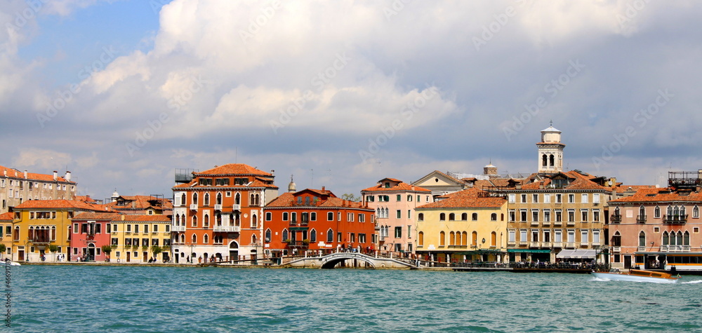 Vue sur le quartier Dorsoduro à Venise - Italie
