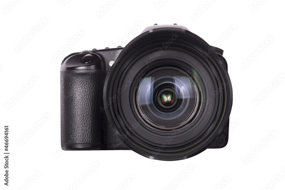 professional digital photo camera isolated professional digital photo camera isolated