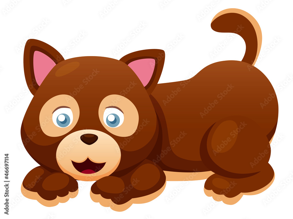 illustration of Cartoon dog.Vectog illustration of Cartoon dog.Vectog