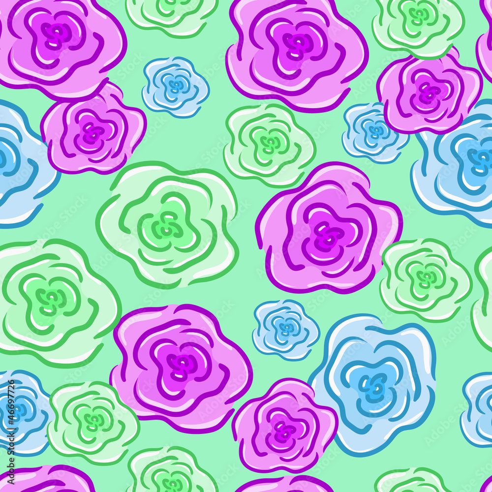 Seamless texture with flowers Seamless texture with flowers