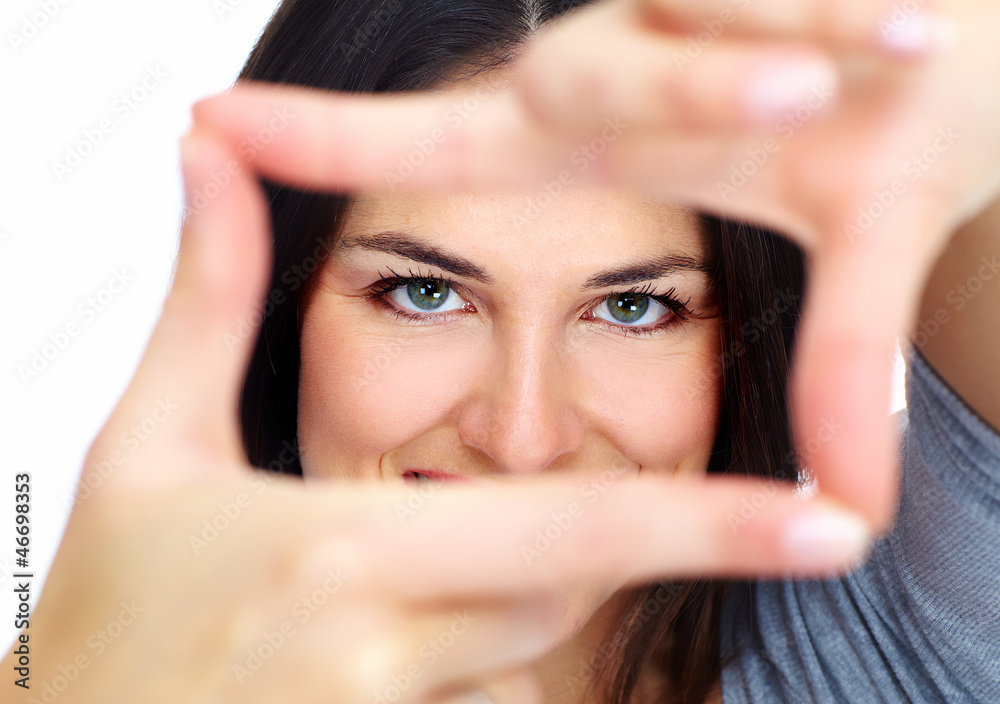 Young beautiful woman portrait. Young beautiful woman portrait.