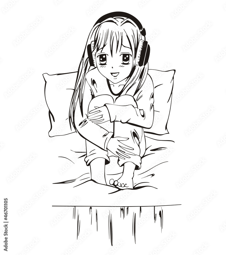 Japanese Anime Hatsune Miku Bed Bedding Set Sexy Bed Sheet 3D Duvet Cover  Cartoon Quilt Cover 3pcs - Walmart.com