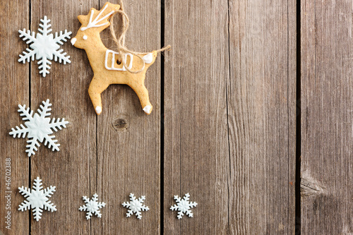 Christmas homemade gingerbread cookies