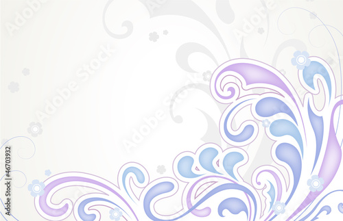 Abstract floral background in pastel colors