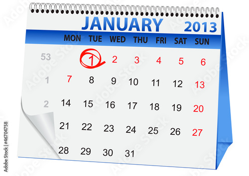 icon calendar New Year