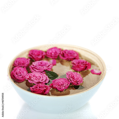 Wallpaper Mural pink roses in bowl Torontodigital.ca