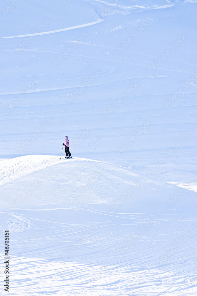 Vast whiteness of Alps glaciers