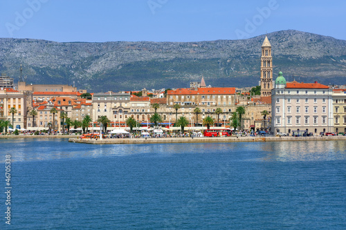 Harbour and promenade, Split town, Croatia