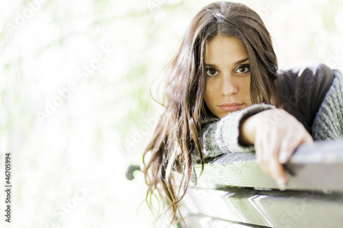 Girl on the bench