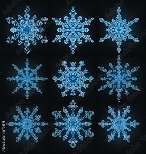 collection of the snowflakes