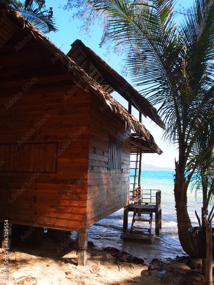 Hut on a thailand island Hut on a thailand island