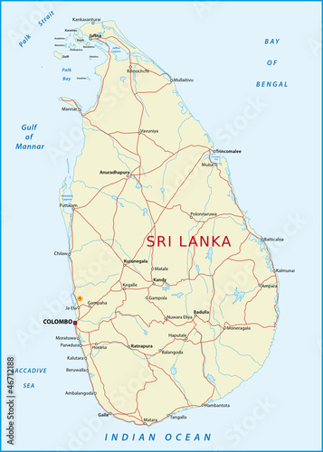 Sri Lanka map