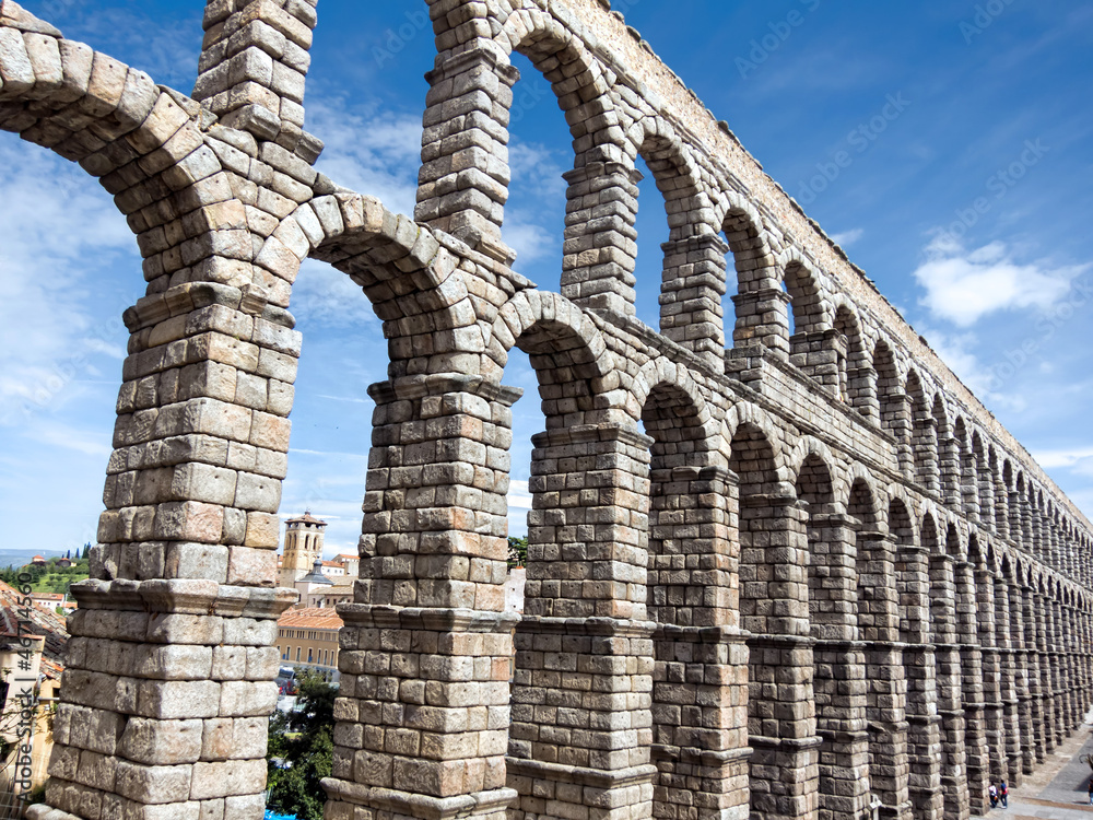 Roman aqueduct in Segovia