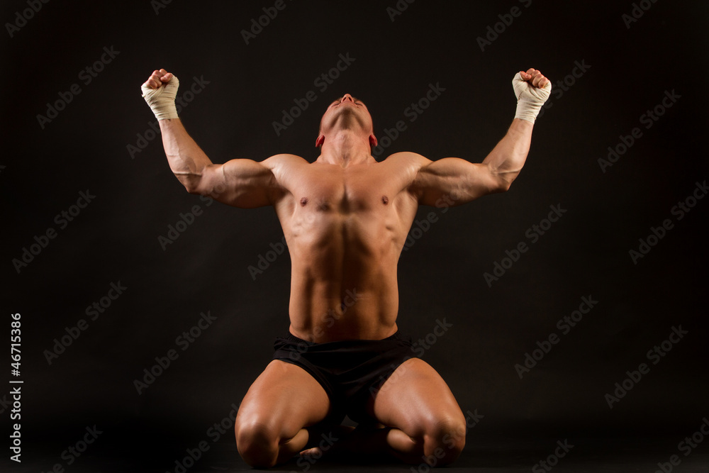 muskulöser mann