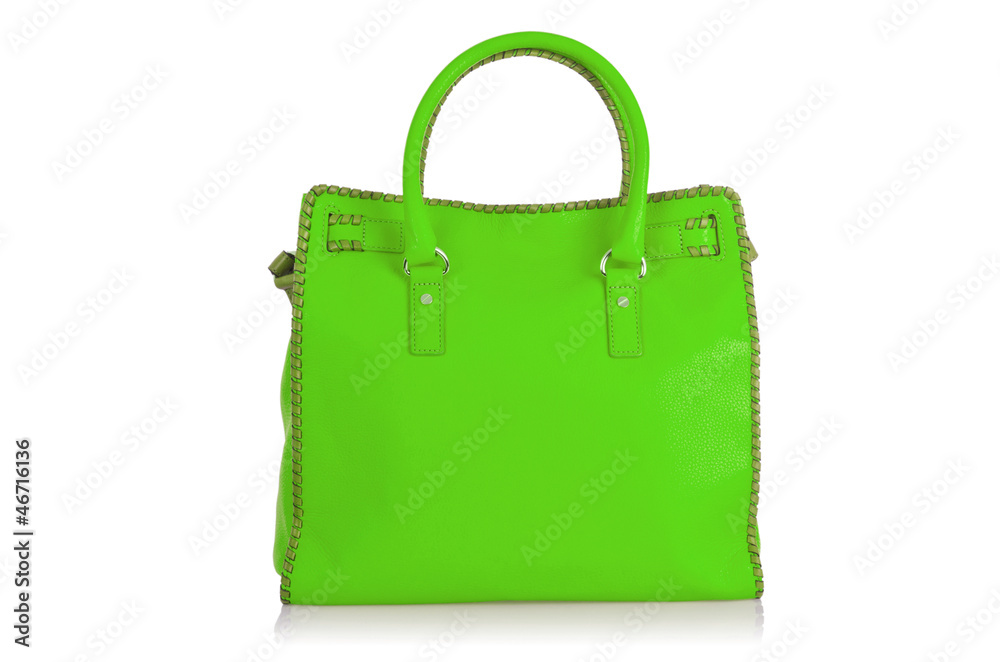 Elegant woman bag isolated on white Elegant woman bag isolated on white