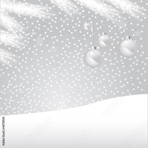 Fond Noël argenté