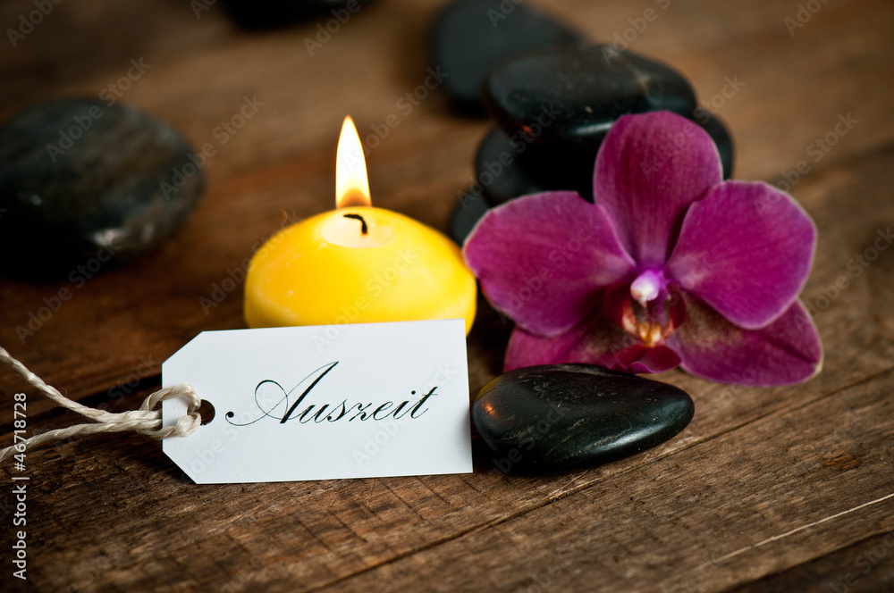 Fototapeta premium Auszeit Und Steine