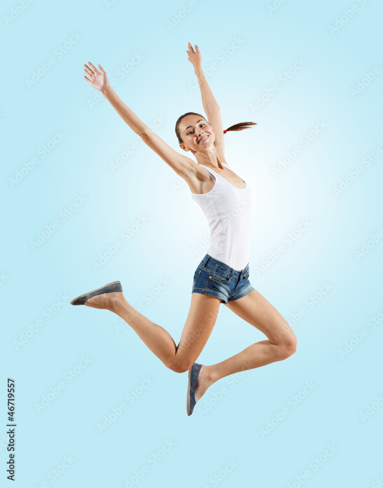 Modern style dancer posing Modern style dancer posing